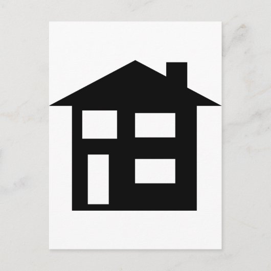 Carte Postale icône de maison (Devant)