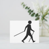 Carte Postale icône de marche nordique (Debout devant)