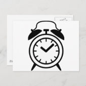 Carte Postale icône de réveil (Devant / Derrière)