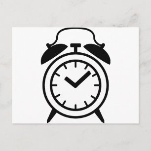 Carte Postale icône de réveil