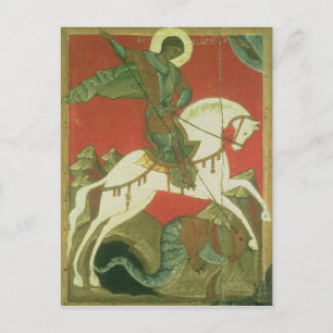 Carte Postale Icône de Saint George et du Dragon