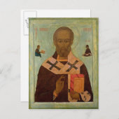 Carte Postale Icône de Saint Nicolas (Devant / Derrière)