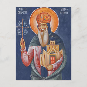Carte Postale Icône de St. Siméon le Myrrh-Gusher de Serbie