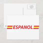 Carte Postale icône d'espanol (Devant / Derrière)
