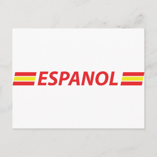 Carte Postale icône d'espanol (Devant)