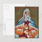 Carte Postale Icône du Prophète Elijah (Devant / Derrière)
