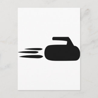 Carte Postale icône en pierre de curling