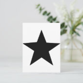 Carte Postale icône étoile noire (Debout devant)
