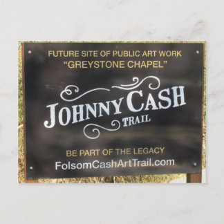 Carte Postale Icône Folsom : Connectez-vous sur le Johnny Cash T