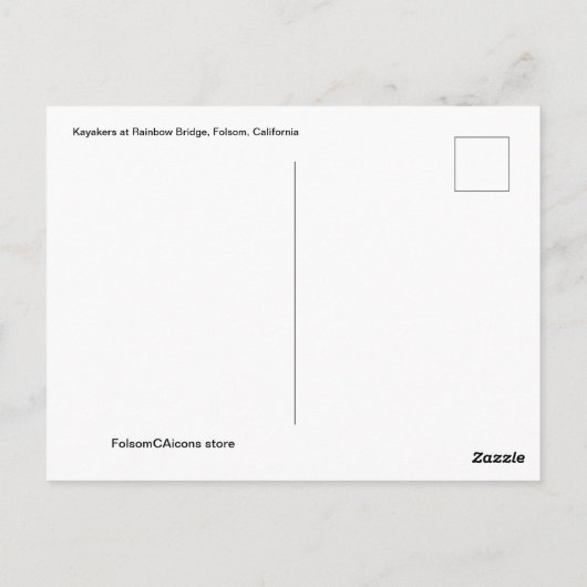 Carte Postale Icône Folsom : Pont arc-en-ciel (Dos)