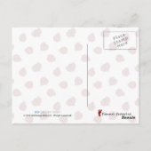 Carte Postale Icône graphique de coccinelle à damiers plaid (Dos)