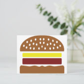 Carte Postale icône hamburger (Debout devant)