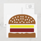 Carte Postale icône hamburger (Devant / Derrière)