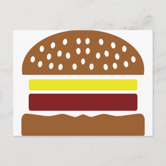 Carte Postale icône hamburger (Devant)