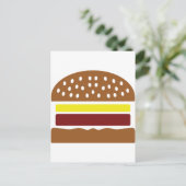Carte Postale icône hamburger (Debout devant)