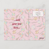 Carte Postale Icône Kite rose (Dos)