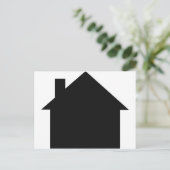 Carte Postale icône maison noire (Debout devant)