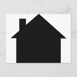 Carte Postale icône maison noire