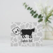 Carte postale icône méthane vache (Debout devant)