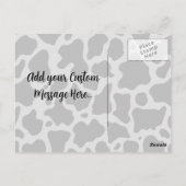 Carte postale icône méthane vache (Dos)