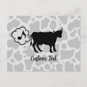 Carte postale icône méthane vache (Devant)