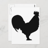 Carte Postale icône noire (Devant / Derrière)