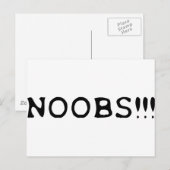 Carte Postale icône NOOBS ! ! ! (Devant / Derrière)