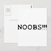 Carte Postale icône NOOBS ! ! ! (Devant / Derrière)