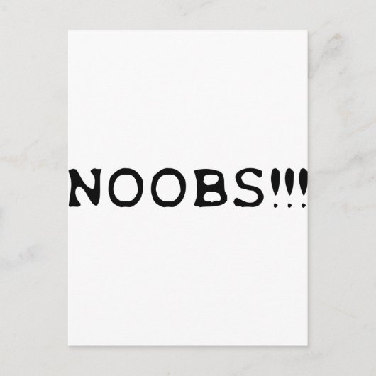 Carte Postale icône NOOBS ! ! ! (Devant)