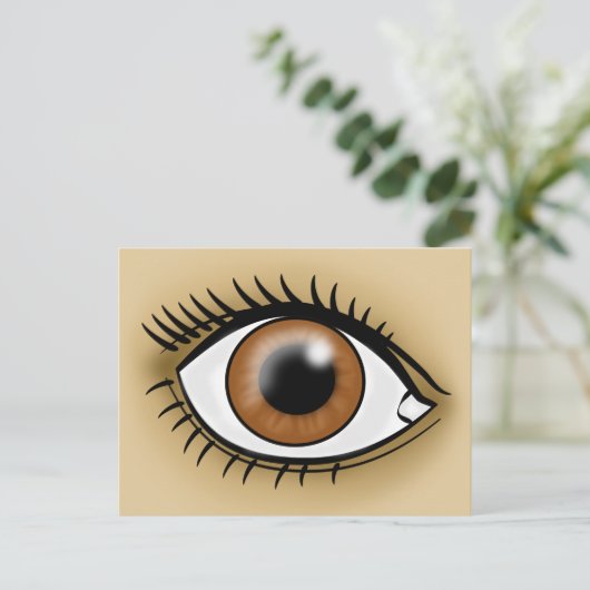 Carte Postale Icône oeil Brown (Debout devant)