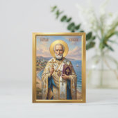 Carte Postale icône orthodoxe de saint Nicolas (Debout devant)