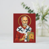 Carte Postale icône orthodoxe de Saint Nicolas 04 (Debout devant)