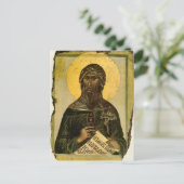 Carte Postale Icône orthodoxe Saint Jean de Damas (Debout devant)