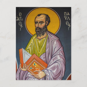 Carte Postale Icône orthodoxe St Paul