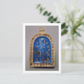 Carte Postale Icône portable, probablement médiévale (lapis lazu (Debout devant)