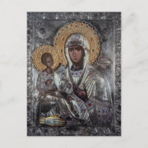 Icône religieuse de la Vierge Marie à trois mains