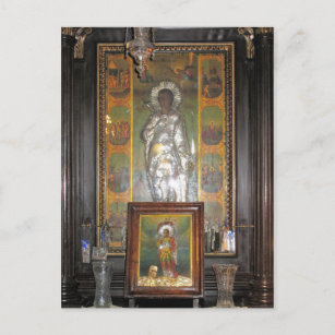 Carte Postale Icône religieuse orthodoxe grecque d'un Saint