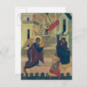 Carte Postale Icône représentant l'Annonciation (Devant / Derrière)