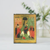 Carte Postale Icône représentant l'entrée du Christ à Jérusalem (Debout devant)