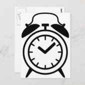 Carte Postale icône réveil (Devant / Derrière)