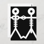 Carte Postale Icône Squelettes d'Amour Éternel 2007 Art (Devant / Derrière)