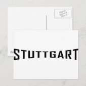 Carte Postale icône stuttgart deutschland (Devant / Derrière)
