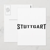 Carte Postale icône stuttgart deutschland (Devant / Derrière)