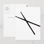 Carte Postale icône tambours (Devant / Derrière)