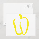 Carte Postale Icône Vegetable Poivre Bell (Devant / Derrière)