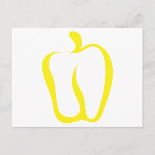 Carte Postale Icône Vegetable Poivre Bell (Devant)