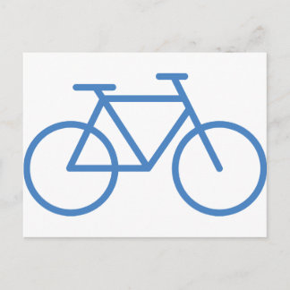 Carte Postale icône vélo bleu vélo vélo