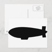 Carte Postale icône zeppelin (Devant / Derrière)