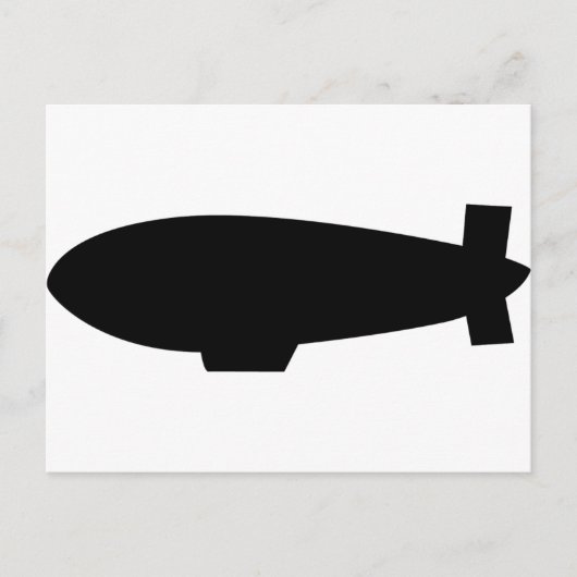 Carte Postale icône zeppelin (Devant)