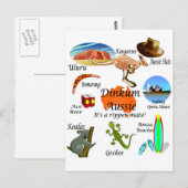 Carte Postale Icônes australiennes (Devant / Derrière)